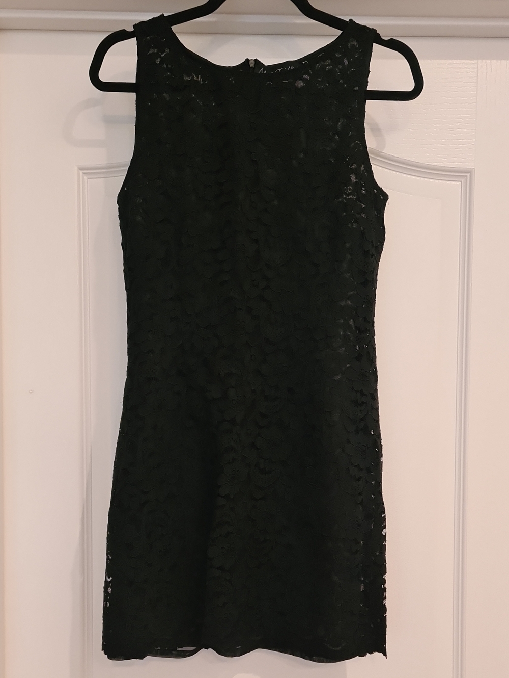 Marc Cain Black Sheer Lace Sleeveless Dress